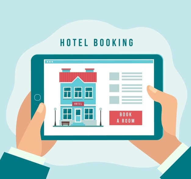 Flat Hotel Booking Concept 23 2148151592, BestCybernetics